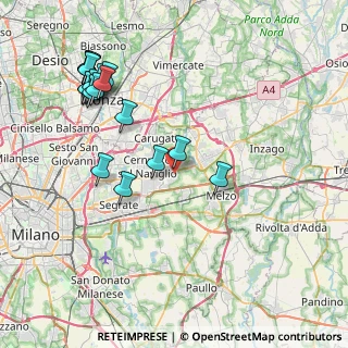 Mappa 20060 Cassina de' Pecchi MI, Italia (9.08667)