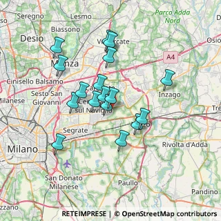 Mappa 20060 Cassina de' Pecchi MI, Italia (6.11647)