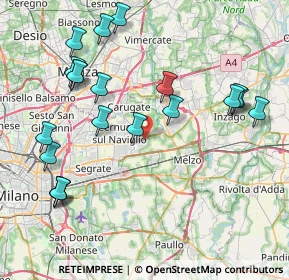 Mappa 20060 Cassina de' Pecchi MI, Italia (9.1185)
