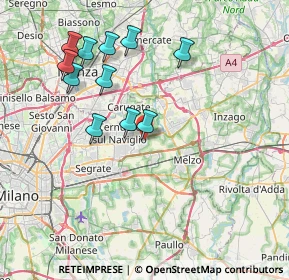 Mappa 20060 Cassina de' Pecchi MI, Italia (7.61727)