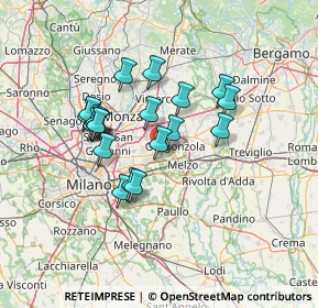 Mappa 20060 Cassina de' Pecchi MI, Italia (11.4375)