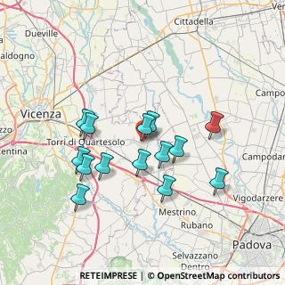 Mappa Via Mariano Rumor, 36043 Camisano Vicentino VI, Italia (6.475)