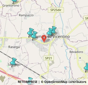 Mappa Via Mariano Rumor, 36043 Camisano Vicentino VI, Italia (3.11727)