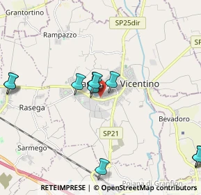 Mappa Via Mariano Rumor, 36043 Camisano Vicentino VI, Italia (2.41182)