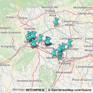 Mappa Via Mariano Rumor, 36043 Camisano Vicentino VI, Italia (10.4065)