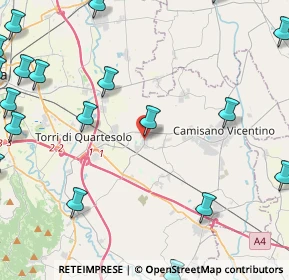 Mappa Piazza Papa Giovanni XXIII, 36040 Grumolo delle Abbadesse VI, Italia (6.7665)