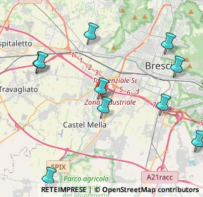 Mappa Via Roselli Enrico, 25125 Brescia BS, Italia (5.20182)