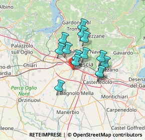 Mappa Via Roselli Enrico, 25125 Brescia BS, Italia (9.39857)