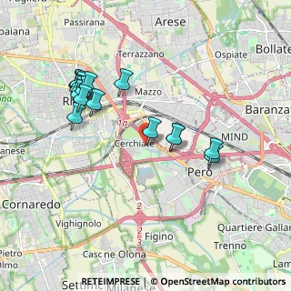 Mappa Via Giacomo Puccini, 20016 Pero MI, Italia (1.97368)