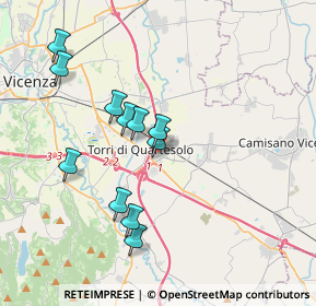 Mappa Via Gorizia, 36040 Torri di Quartesolo VI, Italia (3.45091)