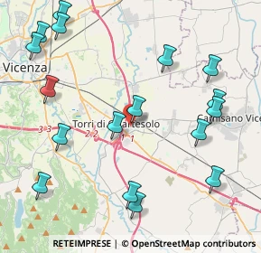 Mappa Via Gorizia, 36040 Torri di Quartesolo VI, Italia (5.05824)