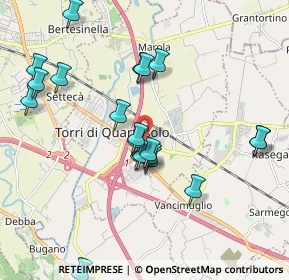 Mappa Via Gorizia, 36040 Torri di Quartesolo VI, Italia (1.9665)