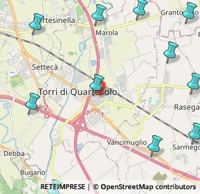 Mappa Via Gorizia, 36040 Torri di Quartesolo VI, Italia (3.17182)