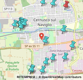 Mappa Via San Francesco D'Assisi, 20063 Cernusco sul Naviglio MI, Italia (1.2995)