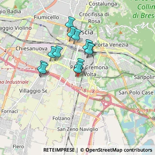 Mappa Via Claudio Botta, 25124 Brescia BS, Italia (1.48667)