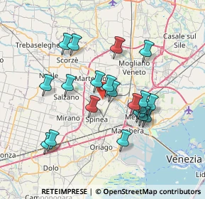 Mappa Via Papa Luciani, 30030 Martellago VE, Italia (6.491)