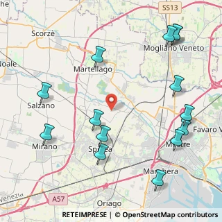 Mappa Via Papa Luciani, 30030 Martellago VE, Italia (5.26786)