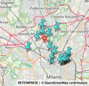 Mappa Viale Affori ang. Via Taccioli, 20161 Milano MI, Italia (3.642)