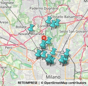 Mappa Viale Affori ang. Via Taccioli, 20161 Milano MI, Italia (3.4265)