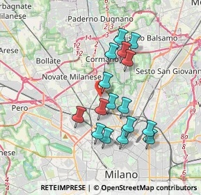 Mappa Viale Affori ang. Via Taccioli, 20161 Milano MI, Italia (3.18438)