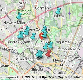 Mappa Viale Affori ang. Via Taccioli, 20161 Milano MI, Italia (1.60933)