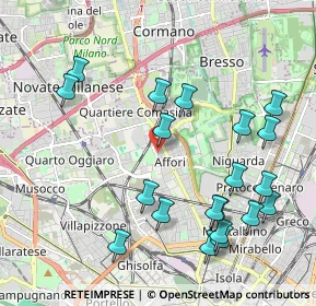 Mappa Viale Affori ang. Via Taccioli, 20161 Milano MI, Italia (2.2685)