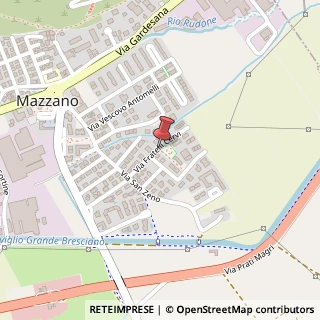 Mappa Via fratelli cervi 22, 25080 Mazzano, Brescia (Lombardia)