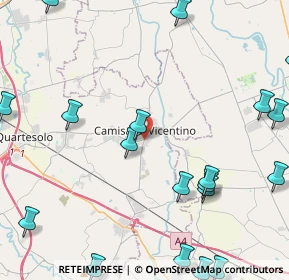 Mappa Via Mazzini, 36043 Camisano Vicentino VI, Italia (6.227)