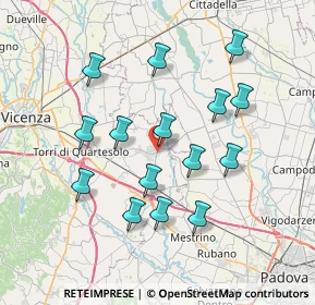Mappa Via Mazzini, 36043 Camisano Vicentino VI, Italia (6.992)