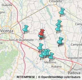 Mappa Via Mazzini, 36043 Camisano Vicentino VI, Italia (6.32846)