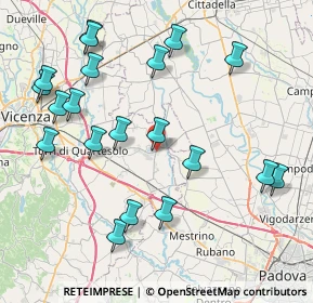Mappa Via Mazzini, 36043 Camisano Vicentino VI, Italia (9.131)