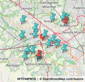 Mappa Via Alessandro Volta, 20016 Pero MI, Italia (3.44053)
