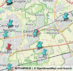 Mappa Via Trieste, 20051 Cassina de' Pecchi MI, Italia (3.27375)