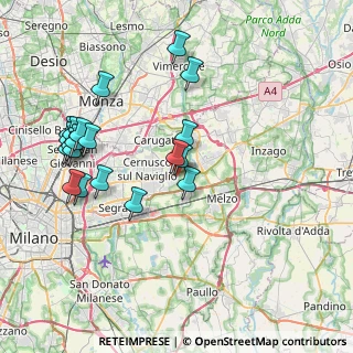 Mappa Via Trieste, 20051 Cassina de' Pecchi MI, Italia (8.2705)