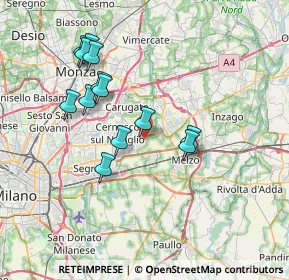 Mappa Via Trieste, 20051 Cassina de' Pecchi MI, Italia (6.87692)