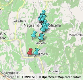Mappa Via S. Vito, 37024 Negrar VR, Italia (1.28105)