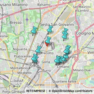 Mappa Via Bolama, 20128 Milano MI, Italia (1.67067)