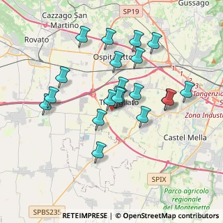 Mappa Via del Gabaneto, 25039 Travagliato BS, Italia (3.3885)