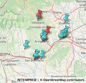 Mappa Via Francesco Baracca, 36071 Arzignano VI, Italia (11.18059)