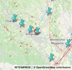 Mappa Via Francesco Baracca, 36071 Arzignano VI, Italia (5.60091)