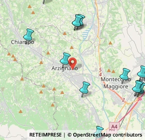 Mappa Via Francesco Baracca, 36071 Arzignano VI, Italia (6.699)