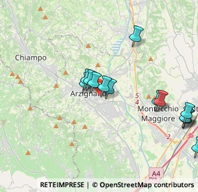 Mappa Via Francesco Baracca, 36071 Arzignano VI, Italia (3.99714)