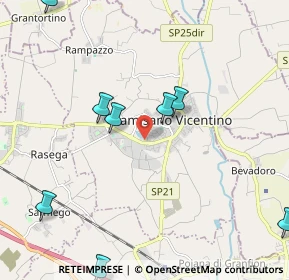 Mappa Via G. Rumor, 36043 Camisano Vicentino VI, Italia (3.10545)
