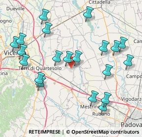 Mappa Via G. Rumor, 36043 Camisano Vicentino VI, Italia (9.0835)