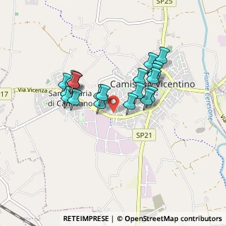 Mappa Via G. Rumor, 36043 Camisano Vicentino VI, Italia (0.729)