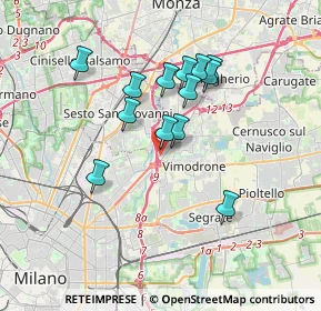Mappa Via Andrea Doria, 20093 Cologno Monzese MI, Italia (3.00154)