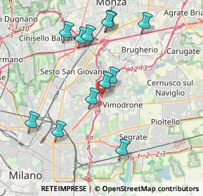 Mappa Via Andrea Doria, 20093 Cologno Monzese MI, Italia (3.96583)