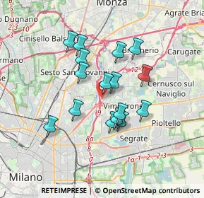 Mappa Via Andrea Doria, 20093 Cologno Monzese MI, Italia (2.83688)