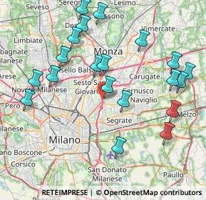 Mappa Via Andrea Doria, 20093 Cologno Monzese MI, Italia (8.847)