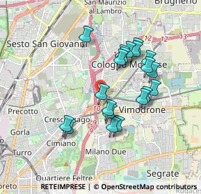 Mappa Via Andrea Doria, 20093 Cologno Monzese MI, Italia (1.594)
